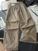 Pantalones cargo holgados de estilo montañés para otoño e invierno, forrados de forro polar, cálidos, casuales, pantalones de paracaidista, nuevos pantalones largos para mujer 2026