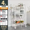 Prateleira de armazenamento para cozinha, multi-nível, para uso doméstico, suporte para micro-ondas, prateleira para vegetais, prateleira para forno, prateleira de armazenamento com rodas