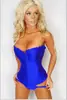 Venta directa de fábrica lencería sexy satén abotonada al frente body plástico ropa interior sexy al por mayor M1516