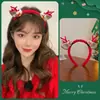 Diadema Navideña con Astas de Reno para Mujer, Accesorio para el Cabello de Uso Diario, Accesorio para Fotos, Pinza para el Cabello de Disfraz, Diadema Ambiental