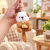 Chaveiro Criativo, Pingente de Lontra Marinha Fofo e Adorável, Brinquedo de Pelúcia, Boneca Gato Peixe, Boneca para Bolsa, Pequeno Presente