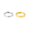 Nuevo Modelo Plata de Ley S925 Chapado en Oro Textura Martillada Anillo Cerrado de 7 mm Cierre de Aro Plateado Pulsera de Joyería DIY Accesorios de Plata