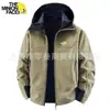 Nueva Chaqueta Táctica de Polar para Montañismo de Primavera y Otoño, Chaqueta Soft Shell a Prueba de Viento, Chaqueta con Capucha para Hombre de Otoño e Invierno para Exteriores