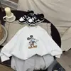 Sudadera con Capucha Cálida de Estilo Coreano, Sencilla con Estampado de Dibujos Animados para Niños, de Otoño, Holgada y Versátil, para Guardería