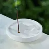 Suporte de Incenso de Gesso Fabricado na Fábrica com Design de Montanha, Base de Incenso para Mesa Estilo Wabi-Sabi Chinês, Queimador de Incenso de Sândalo, Pequeno Ornamento