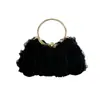 Bolsa de Moda Feminina para Jantar com Flor e Clipe Bolsa Concha 2025 Nova Coleção Primavera Bolsa de Mão com Corrente Transversal para Ombro