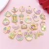 Contas Espaçadoras de Liga Estilo Chinês Sorte e Fortuna com Caractere "Fu", Lótus, Nó Chinês, Lingote de Ouro, Repolho Acessórios para Joias DIY Atacado