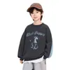 Nova Blusa de Moletom Redonda da Moda Infantil 2026 Primavera Casual Esportiva para Meninos Jovens