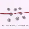 Toro de plata de Xizang 100 pulsera collar pulsera espaciador cuenta de flor joyería de aleación DIY accesorios al por mayor
