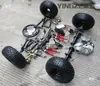 Peças de quadriciclo elétrico modificado DIY go-kart suspensão dianteira direção diferencial eixo motor de acionamento eixo traseiro pneus 6 polegadas