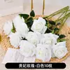 Flor Artificial Rosa Día de San Valentín Nuevo Ramo Arreglo de Flores de Plástico Decoración Sala de Estar Decoración de Interiores Flor Falsa