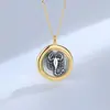 Al por mayor Nuevo Vintage Plata Tailandesa Moneda Antigua Escorpión Colgante para Mujer Diseño de Nicho Lujo Ligero S925 Plata de Ley Collar Joyería