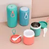Taza Sellada de Acero Inoxidable para Sopa, Contenedor de Sopa Aislado, Lonchera para Oficinistas y Estudiantes, Taza de Plástico para Desayuno Apto para Microondas, Taza para Cereal y Porridge