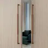 Manija de Puerta de Vidrio Negro Minimalista Manija de Puerta de Madera Maciza Dorada Moderna Manija de Puerta de Tienda de Cajas de Hotel de Cobre Antiguo