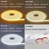 Tira de Luces LED Cob Autoadhesiva Impermeable 24V220V Tira de Luz de Silicona de 8mm Luz Lineal Techo de Sala de Estar Iluminación Ambiental LED Tira de Luz Suave
