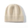 Sombrero de Punto sin Ala 100% Cachemira Pura para Mujer para Exteriores de Otoño e Invierno, de Gran Circunferencia de Cabeza, Moderno, para el Frío, Cálido, de Lana Engrosada