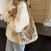 Bolso de Lona de Gran Capacidad para Mujer, Bolso Tote Ligero para Estudiantes para Clase, Bolso Bandolera Cruzado Versátil para Viajeros 2024 Nuevo Estilo