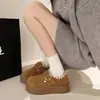 Zapatos Birkenstock de suela gruesa totalmente cerrados para mujer 2026 invierno nuevos mocasines slip-on versátiles retro casual zapatos sencillos Birkenstock