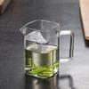 Copa de Feria de Vidrio Engrosado Rompedor de Té Verde Tetera Resistente al Calor Cuadrado Media Luna Filtro Drenaje de Té Todo en Uno Rompedor de Té