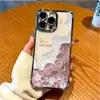 Funda Rosa Retro de Flores Adecuada para Teléfono Apple 17 iPhone 16 Pro Max Funda de Dibujos Animados 15 Plus 14 Funda de Dibujos Animados de Cobertura Total