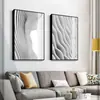 Pintura Decorativa Sala de Estar Estilo Nórdico Pasillo Simple Moderno Abstracto Colgante Dormitorio Fondo de Sofá Mural Estereoscópico