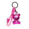 Llavero Creativo y Moderno de Oso Cielo Estrellado, Llavero Personalizado para Coche de Hombre, Colgante para Bolso de Mujer, Exquisito Accesorio Pequeño