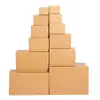 Cajas de Cartón para Mudanzas y Empaque, Cajas Logísticas Engrosadas, Cajas de Papel, Cajas de Envío Rectangulares Planas de Media Altura, Hechas a Medida