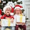 Amazon Novos Óculos de Natal de Desenho Animado Suprimentos Decorativos para Festa de Fim de Ano Armação de Óculos de Alce Papai Noel para Fantasia