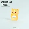 Adornos Lindos de Resina para Manualidades DIY, Mini Oso que Brilla en la Oscuridad, Accesorios, Adornos Caseros, Colgantes para Fundas de Teléfono, Pegamento de Crema