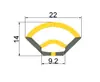 Fábrica de Dongguan Tira de Luz Neon de Grau Alimentício Manga de Silicone Tira de Luz LED Fivela Luminosa de Duas Cores Curva Personalização
