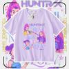 Nueva Camiseta Casual de Manga Corta Desmangada con Estampado Periférico del Grupo Kpop Demon Hunters Demon Hunter para Niños y Niñas