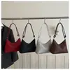 Bolsa tote de cor sólida com estampa xadrez, de material macio, grande capacidade, moderna e versátil, adequada para o dia a dia, bolsa de ombro, bolsa de braço estilosa para mulheres