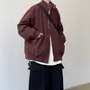 2025 Chaqueta Harrington de Vuelo Retro Japonesa de Primavera y Otoño Suelta Vintage Cuello Alto Ropa de Trabajo Exterior Hombre