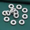 Accesorios de plata de ley 99% plata pura Xiangyun anillo espaciador accesorios retro desgastado 3D plata dura DIY material hecho a mano joyería