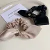Acessórios de Cabelo Simples de Alto Padrão Laço de Cetim Elegante Anel de Cabelo Elegante Laço de Cabeça Feminino Corda de Cabelo 2025 Novo Tendões de Borracha