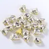 Cristal de Vidro com Formato Especial Branco Quatro Garras Diamante DIY Bolsas de Joias, Sapatos, Acessórios de Cabelo, Acessórios de Vestuário Atacado