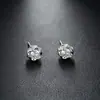 Brincos Cluster de Diamante Cheio de Novo Estilo Transfronteiriços para Homens, Modernos e Versáteis, Brincos de Flor de Íris em Forma de Cruz de Alto Padrão para Mulheres