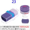 Cuerda para el pelo grande de rombo de 5 cm, anillo para el pelo, cuerda para el pelo de alto nivel, caja transparente de cristal rectangular para mujer, 20 cuerdas para la cabeza