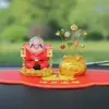 Gato de la Fortuna Creativo Adorno para Coche Juguete que se Mueve Decoración para Tablero Artesanía de Resina