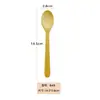 Colher de Café de Bambu com Alto Valor Estético, Colher de Sobremesa com Logo Personalizado, Talheres Modernos Minimalistas de Bambu