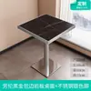 Restaurante de comida rápida, cafetería escolar, mesa de comedor de pizarra, local comercial de té de leche, área de descanso para el servicio de restaurante, mesas y sillas de reunión rectangulares y pequeñas redondas