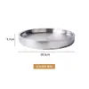 Bandeja de Hielo para Sashimi Estilo Japonés de Acero Inoxidable 304 Transfronteriza, Bandeja para Salmón, Bandeja para Sushi, Bandeja para Mariscos, Bandeja de Hielo en Forma de Pez Rellenable con Agua