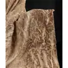 Caramelo Retro Textura de Bambú Textura Pesada Algodón Lino Plisado Tie-dye Vestido Camisa Pantalones Bolso Ropa Tejido de Diseñador