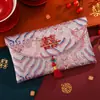 Sobre Rojo de Tela Brocada Bordada de Alta Gama Bolsa Roja de Diez Mil Yuan Palabras de Buena Suerte y Bendición Sobre Rojo Universal