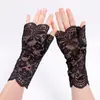 Nuevos Guantes de Encaje Largos Delgados Transpirables Seda de Hielo Cortos Equitación Conducción Etiqueta Protector Solar Boda Baile de Boda