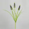 Planta Verde de Simulación Jacinto de Uva Lavanda Artificial Decoración del Hogar Arreglo Adornos Accesorios para Disparos Flores Falsas Transfronterizas