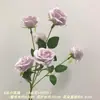 Nuevo Producto Tela de Lana 6 Rosas Pequeñas Flores Artificiales Exportación Adornos para Jarrones de Hogar Ingeniería de Bodas Accesorios Florales Flores de Seda