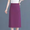 Falda lápiz adelgazante de cintura alta para mujer, nuevo estilo 2026, de longitud media, elegante falda de traje para primavera, verano y otoño
