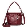 Bolsa Vintage Feminina Vinho Tinto 2022 Bolsa Crossbody Bolsa de Ombro Feminina Bolsa de Mãe All-match Bolsa Feminina Transversal Europeia e Americana Roxa