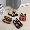 Zapatos planos Mary Jane de moda con punta dividida sintética para mujer, nuevo modelo de otoño 2026, ultrasuaves y ligeros, con hebilla de cinturón, bailarinas de moda